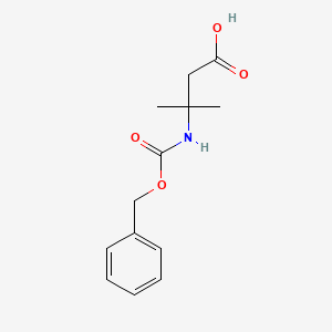 molecular formula C13H17NO4 B1610806 3-(((Benzyloxy)carbonyl)amino)-3-methylbutanoic acid CAS No. 51219-55-7
