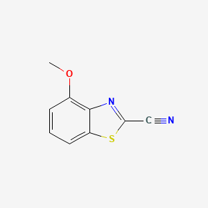 molecular formula C9H6N2OS B1610819 4-Methoxybenzo[d]thiazole-2-carbonitrile CAS No. 7267-30-3