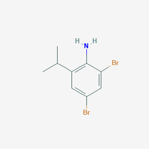 molecular formula C9H11Br2N B1610844 2,4-Dibromo-6-isopropylaniline CAS No. 81090-45-1