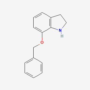 molecular formula C15H15NO B1610880 7-(Benzyloxy)indoline CAS No. 191730-78-6