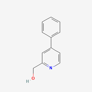 molecular formula C12H11NO B1610890 (4-Phenylpyridin-2-YL)methanol CAS No. 55218-73-0