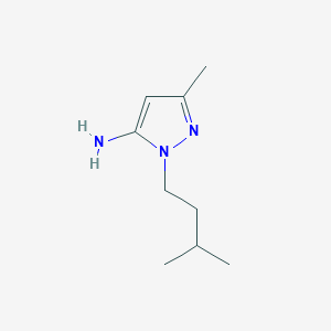 molecular formula C9H17N3 B1610917 3-甲基-1-(3-甲基丁基)-1H-吡唑-5-胺 CAS No. 3524-38-7