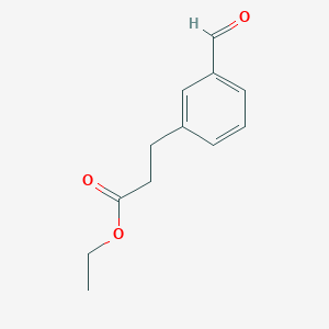 molecular formula C12H14O3 B1610919 Ethyl 3-(3-formylphenyl)propanoate CAS No. 110114-05-1
