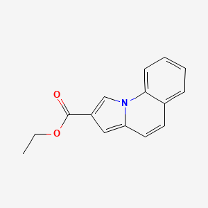 molecular formula C15H13NO2 B1610942 Ethyl pyrrolo[1,2-a]quinoline-2-carboxylate CAS No. 76577-82-7