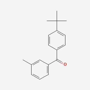 molecular formula C18H20O B1610946 4-Tert-butyl-3'-methylbenzophenone CAS No. 55709-37-0