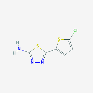 molecular formula C6H4ClN3S2 B1610947 5-(5-Chloro-thiophen-2-yl)-[1,3,4]thiadiazol-2-ylamine CAS No. 70057-76-0