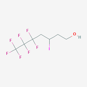 molecular formula C7H8F7IO B1610952 5,5,6,6,7,7,7-Heptafluoro-3-iodoheptan-1-ol CAS No. 89621-93-2