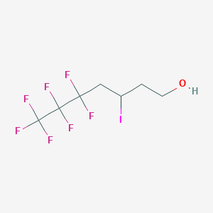 5,5,6,6,7,7,7-Heptafluoro-3-iodoheptan-1-ol