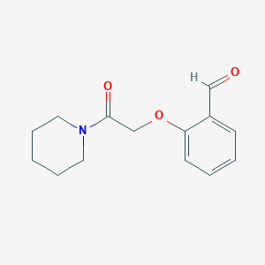 molecular formula C14H17NO3 B1610971 2-[2-氧代-2-(1-哌啶基)乙氧基]苯甲醛 CAS No. 125418-89-5