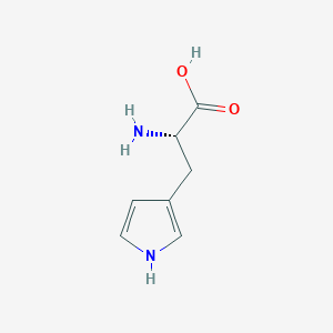 molecular formula C7H10N2O2 B1610974 (S)-2-氨基-3-(1H-吡咯-3-基)丙酸 CAS No. 481660-73-5