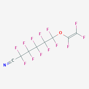 molecular formula C8F13NO B1611003 2,2,3,3,4,4,5,5,6,6-Decafluoro-6-[(trifluoroethenyl)oxy]hexanenitrile CAS No. 120903-40-4