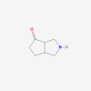 molecular formula C7H11NO B1611011 Hexahydrocyclopenta[c]pyrrol-4(2H)-one CAS No. 732956-04-6