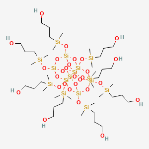 molecular formula C40H104O28Si16 B1611023 PSS-八[(3-羟丙基)二甲基硅氧基]取代 CAS No. 288290-32-4