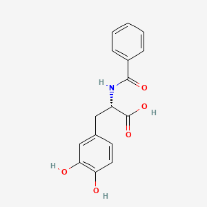 molecular formula C16H15NO5 B1611039 N-Benzoyl-3-hydroxy-L-tyrosine CAS No. 33515-38-7