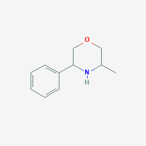 molecular formula C11H15NO B1611048 3-Methyl-5-phenylmorpholine CAS No. 83072-50-8