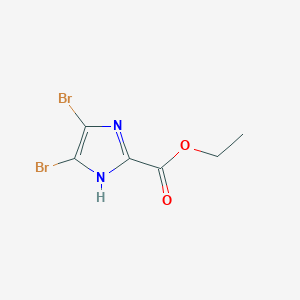 molecular formula C6H6Br2N2O2 B1611053 ethyl 4,5-dibromo-1H-imidazole-2-carboxylate CAS No. 74840-99-6