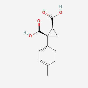 (1R,2S)-1-(p-Tolyl)cyclopropane-1,2-dicarboxylic acid
