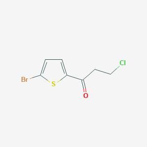 molecular formula C7H6BrClOS B1611064 1-(5-Bromothiophen-2-yl)-3-chloropropan-1-one CAS No. 80775-42-4