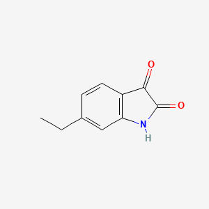 molecular formula C10H9NO2 B1611082 6-ethyl-1H-indole-2,3-dione CAS No. 90924-07-5