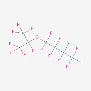 molecular formula C7F15IO B1611089 1,1,2,2,3,3,4,4-Octafluoro-1-[(1,1,1,2,3,3,3-heptafluoropropan-2-yl)oxy]-4-iodobutane CAS No. 25080-17-5