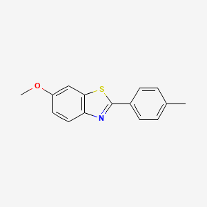 molecular formula C15H13NOS B1611090 6-Methoxy-2-(p-tolyl)benzo[d]thiazole CAS No. 101078-51-7