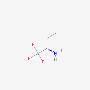molecular formula C4H8F3N B1611091 (S)-1-Trifluoromethyl-propylamine CAS No. 790617-82-2