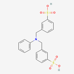 molecular formula C20H19NO6S2 B1611093 N,N-Bis(3-sulfobenzyl)aniline CAS No. 98786-62-0