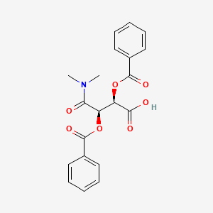 molecular formula C20H19NO7 B1611114 (2R,3R)-2,3-双(苯甲酰氧基)-4-(二甲氨基)-4-氧代丁酸 CAS No. 78761-37-2