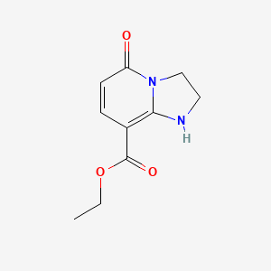 B1611116 Ethyl 5-oxo-1,2,3,5-tetrahydroimidazo[1,2-a]pyridine-8-carboxylate CAS No. 439118-88-4