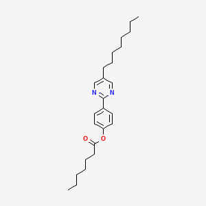 molecular formula C25H36N2O2 B1611127 4-(5-Octylpyrimidin-2-yl)phenyl heptanoate CAS No. 58415-91-1