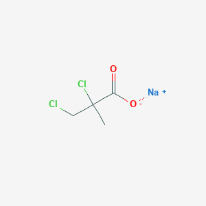 molecular formula C4H5Cl2NaO2 B161113 Sodium 2,3-dichloro-2-methylpropionate CAS No. 1899-36-1