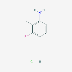 molecular formula C7H9ClFN B1611146 3-Fluoro-2-methylaniline hydrochloride CAS No. 654-20-6