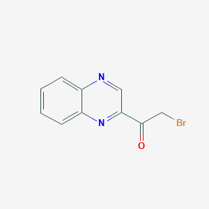 molecular formula C10H7BrN2O B1611162 Ethanone, 2-bromo-1-(2-quinoxalinyl)- CAS No. 35970-57-1