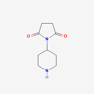molecular formula C9H14N2O2 B1611166 1-(Piperidin-4-yl)pyrrolidine-2,5-dione CAS No. 75483-32-8