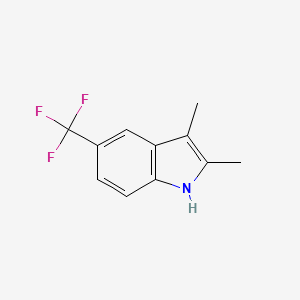 molecular formula C11H10F3N B1611168 2,3-Dimethyl-5-(trifluoromethyl)-1H-indole CAS No. 81558-19-2