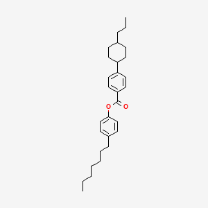 molecular formula C29H40O2 B1611189 4-Heptylphenyl 4-(trans-4-propylcyclohexyl)benzoate CAS No. 81929-42-2