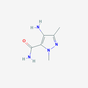 molecular formula C6H10N4O B1611194 4-Amino-1,3-dimethyl-1H-pyrazole-5-carboxamide CAS No. 59023-32-4