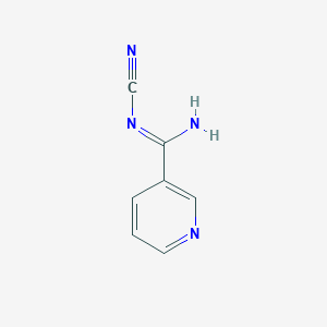 molecular formula C7H6N4 B1611225 N'-Cyanopyridine-3-carboximidamide CAS No. 73631-23-9