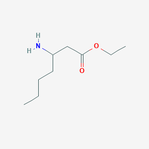 molecular formula C9H19NO2 B1611232 Ethyl 3-aminoheptanoate CAS No. 78221-22-4