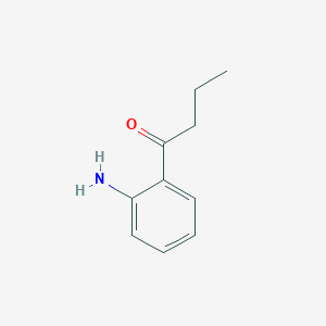 molecular formula C10H13NO B1611233 1-Butanone, 1-(2-aminophenyl)- CAS No. 2034-40-4