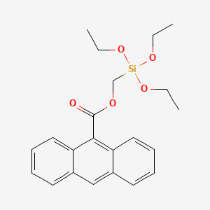 9-Anthracenecarboxylic acid, (triethoxysilyl)methyl ester