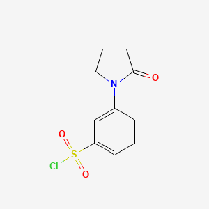 molecular formula C10H10ClNO3S B1611267 3-(2-Oxopyrrolidin-1-YL)benzene-1-sulfonyl chloride CAS No. 344312-54-5