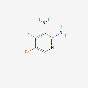 molecular formula C7H10BrN3 B1611290 5-Bromo-4,6-dimethylpyridine-2,3-diamine CAS No. 89728-15-4