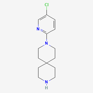 molecular formula C14H20ClN3 B1611292 3-(5-Chloropyridin-2-yl)-3,9-diazaspiro[5.5]undecane CAS No. 918652-91-2