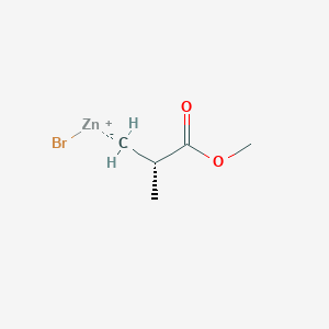 molecular formula C5H9BrO2Zn B1611295 (S)-(-)-3-methoxy-2-methyl-3-oxopropylzinc bromide CAS No. 312693-18-8