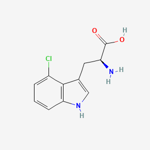 molecular formula C11H11ClN2O2 B1611297 4-Chloro-l-tryptophan CAS No. 52448-14-3