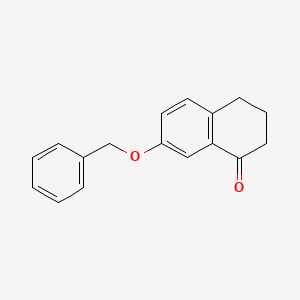 molecular formula C17H16O2 B1611300 7-(Benzyloxy)-3,4-dihydronaphthalen-1(2H)-one CAS No. 32263-64-2