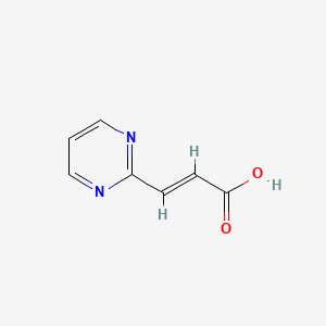 molecular formula C7H6N2O2 B1611302 3-(Pyrimidin-2-yl)acrylic acid CAS No. 408533-41-5