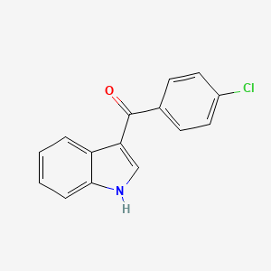 molecular formula C15H10ClNO B1611309 (4-Chloro-phenyl)-(1H-indol-3-yl)-methanone CAS No. 26211-77-8