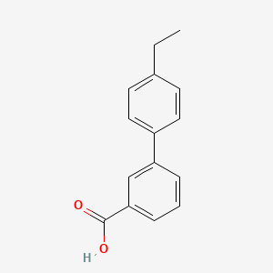 molecular formula C15H14O2 B1611354 4'-Ethyl-[1,1'-biphenyl]-3-carboxylic acid CAS No. 1049130-93-9